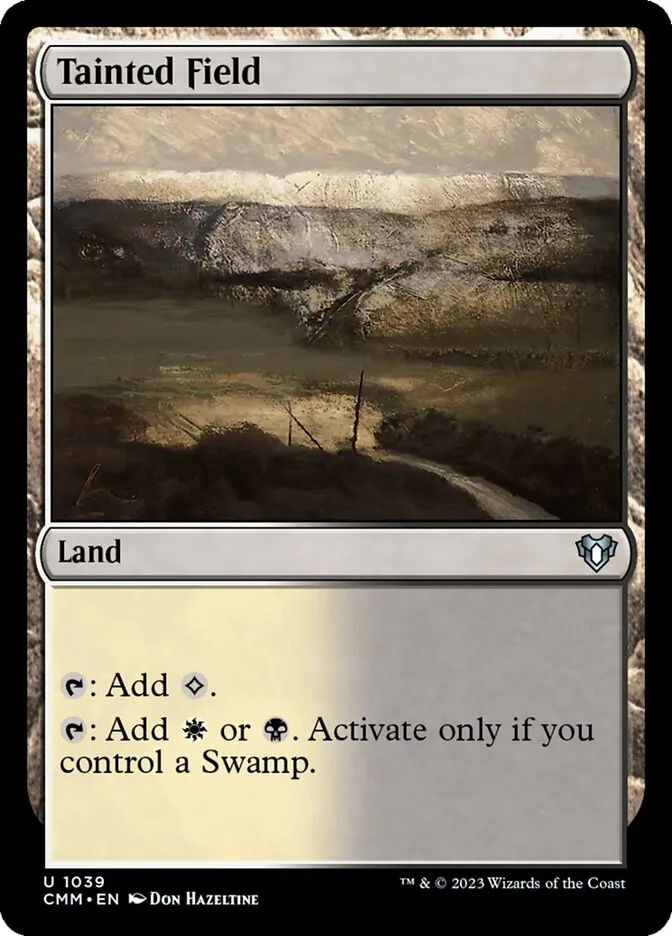 2023 Commander Masters Tainted Field uncommon #1039 uncommon card image