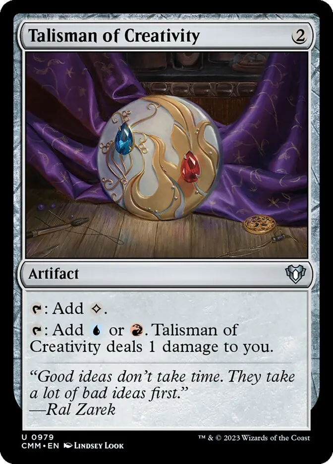 2023 Commander Masters Talisman of Creativity #979 uncommon card image