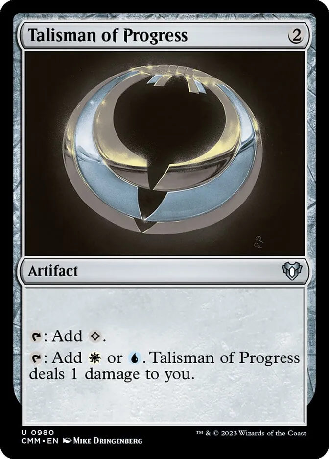 2023 Commander Masters Talisman of Progress #980 uncommon card image