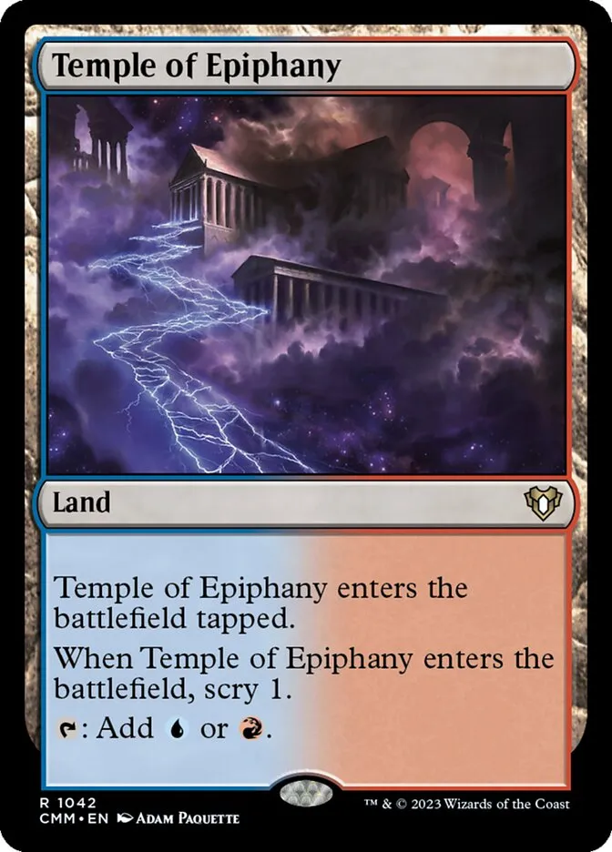 2023 Commander Masters Temple of Epiphany #1042 rare card image