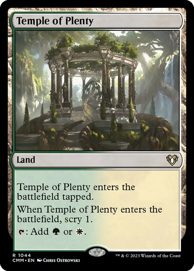 2023 Commander Masters Temple of Plenty #1044 rare card image