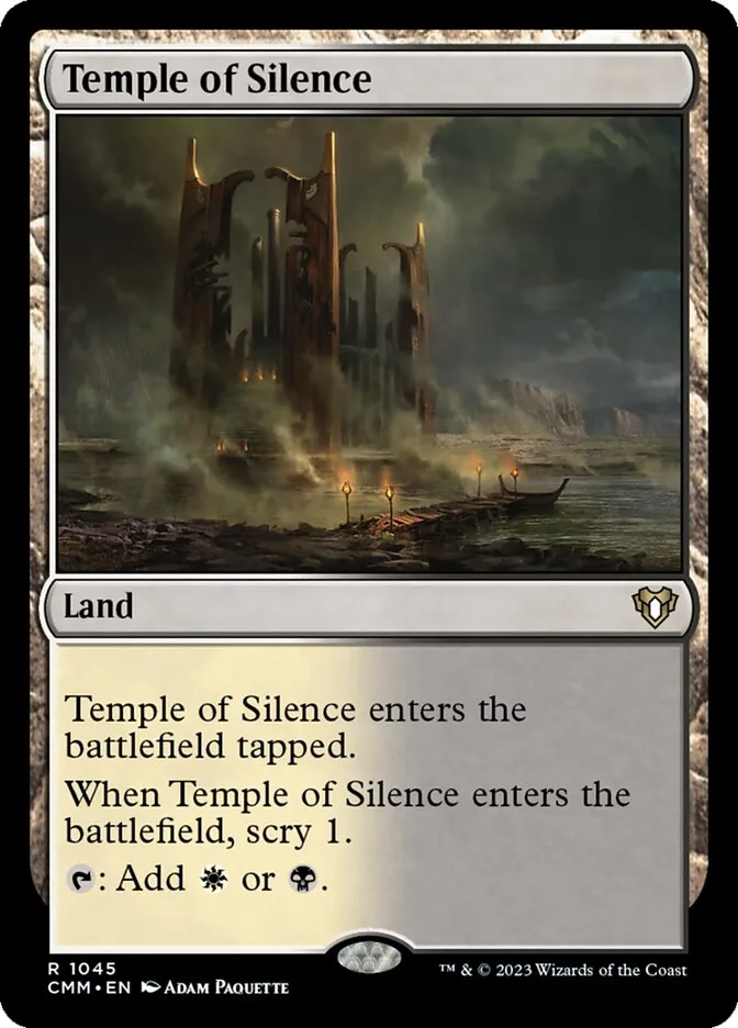 2023 Commander Masters Temple of Silence #1045 rare card image