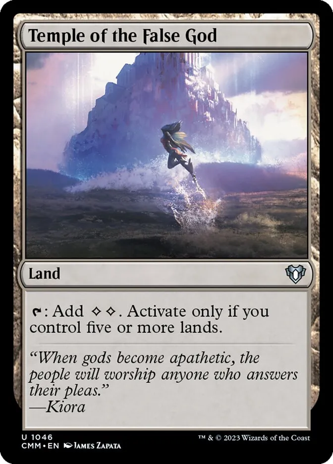 2023 Commander Masters Temple of the False God #1046 uncommon card image