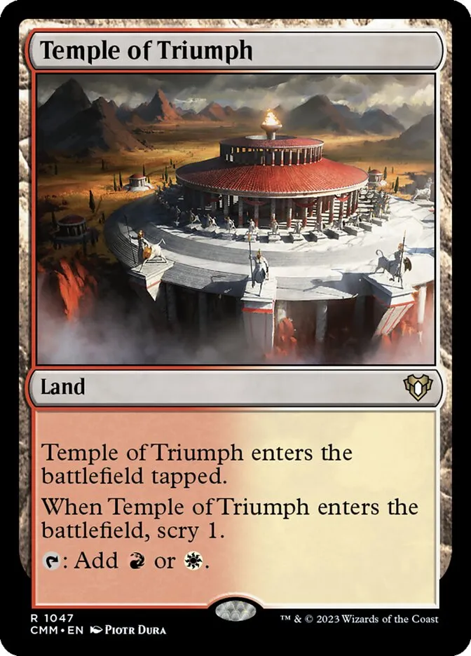 2023 Commander Masters Temple of Triumph #1047 rare card image