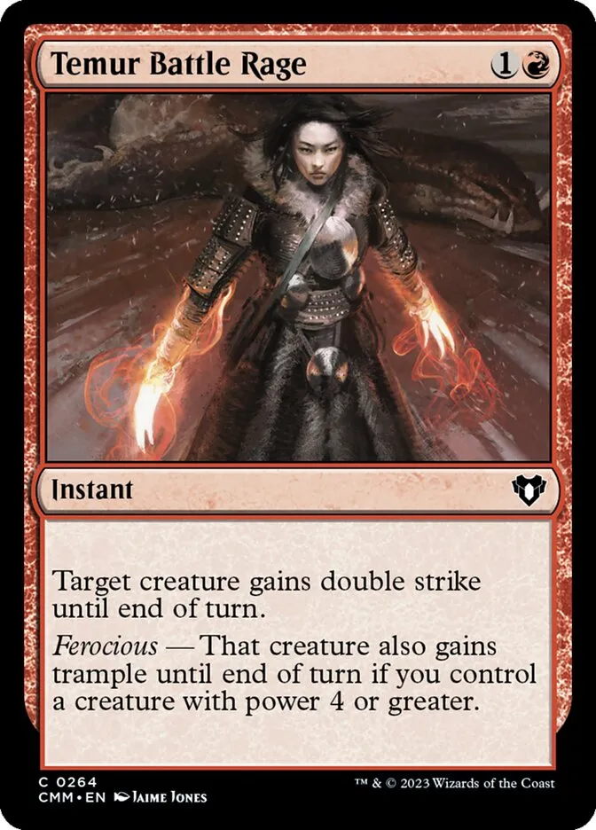 2023 Commander Masters Temur Battle Rage common #264 common card image