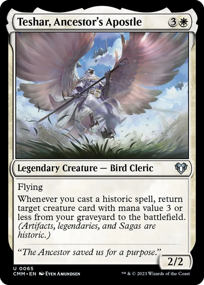 2023 Commander Masters Teshar, Ancestor's Apostle #65 uncommon card image