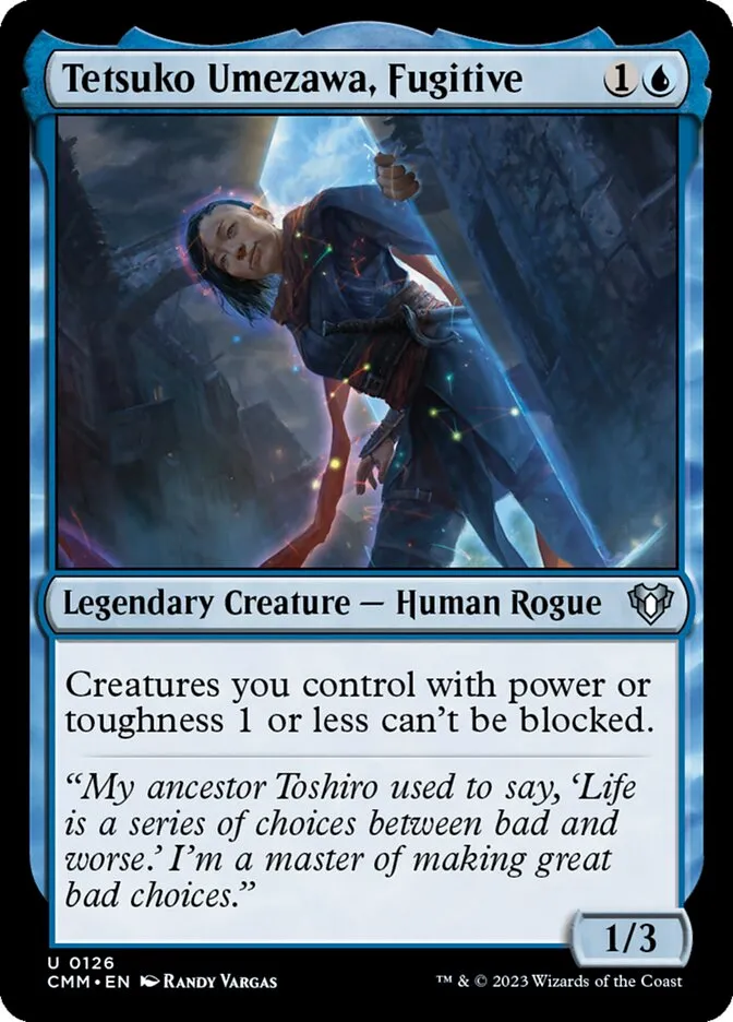 2023 Commander Masters Tetsuko Umezawa, Fugitive #126 uncommon card image