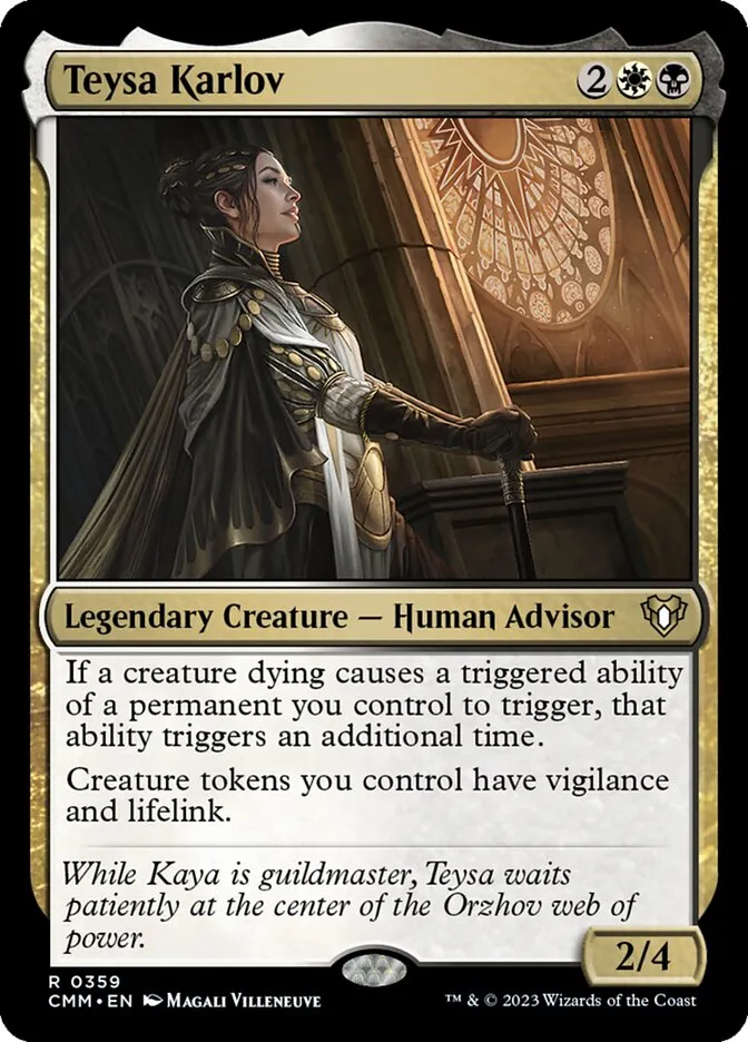 2023 Commander Masters Teysa Karlov #359 rare card image