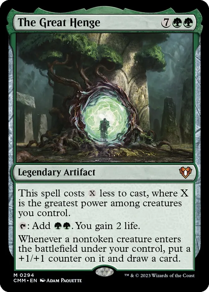 2023 Commander Masters The Great Henge #294 mythic card image