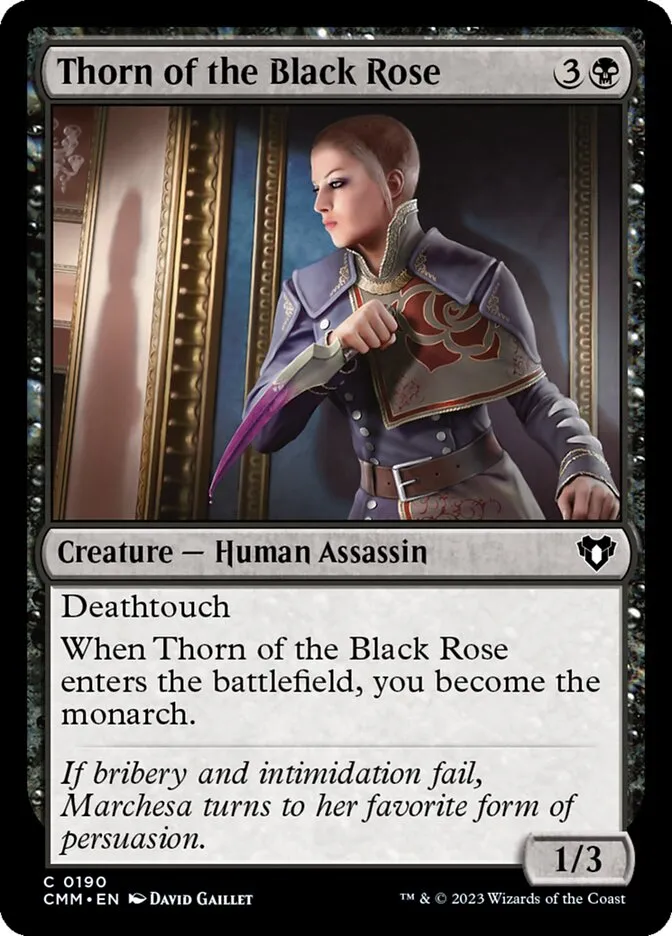 2023 Commander Masters Thorn of the Black Rose #190 common card image