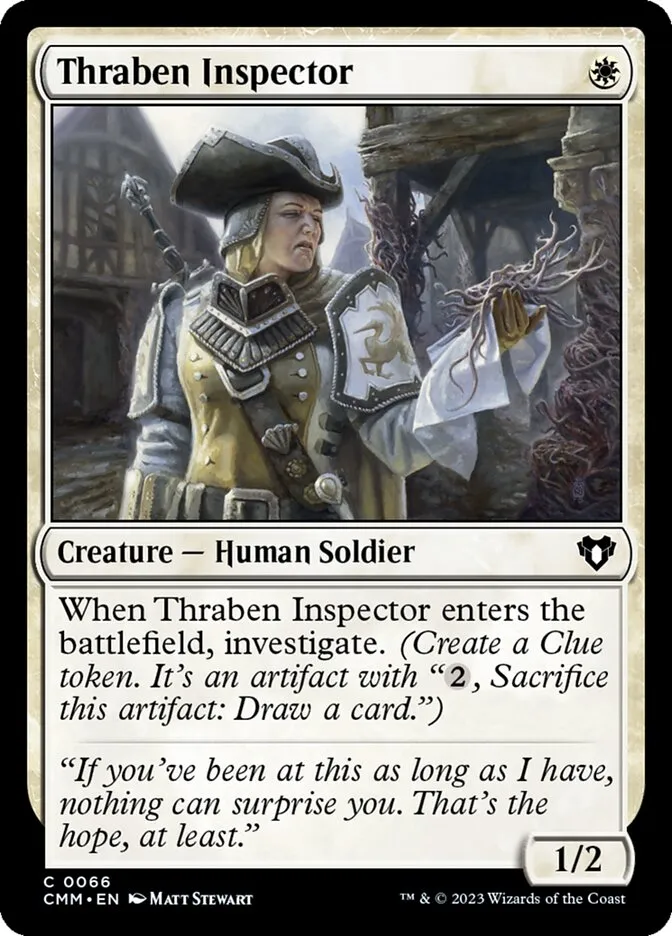 2023 Commander Masters Thraben Inspector common #66 common card image