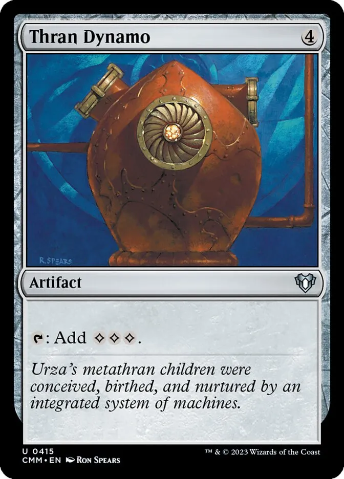 2023 Commander Masters Thran Dynamo uncommon #415 uncommon card image