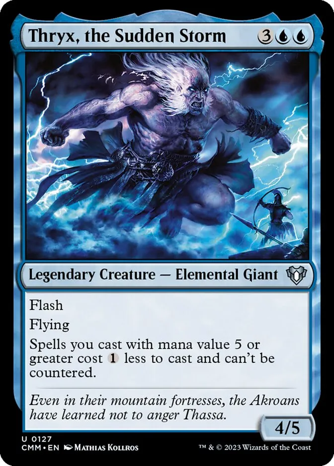 2023 Commander Masters Thryx, the Sudden Storm uncommon #127 uncommon card image