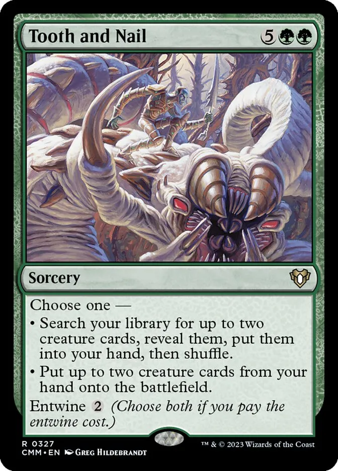2023 Commander Masters Tooth and Nail #327 rare card image