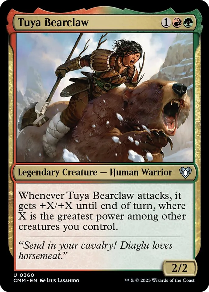 2023 Commander Masters Tuya Bearclaw uncommon #360 uncommon card image