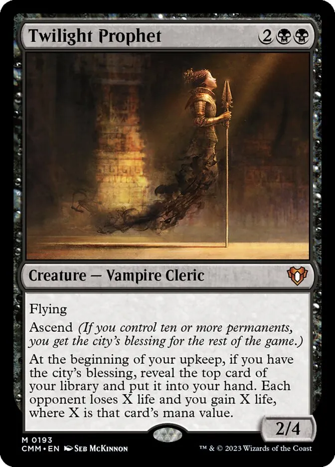 2023 Commander Masters Twilight Prophet #193 mythic card image