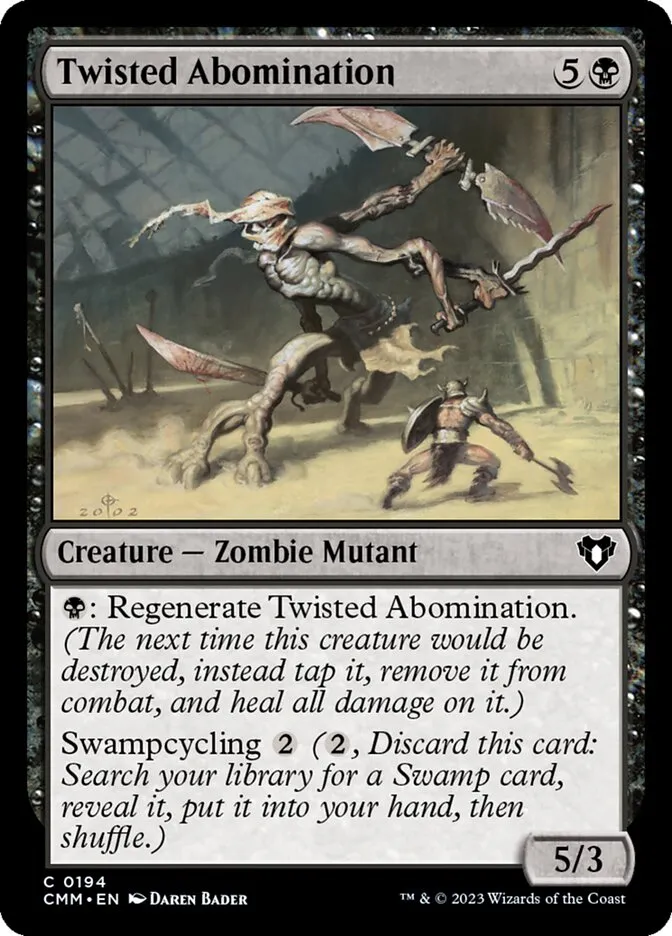2023 Commander Masters Twisted Abomination common #194 common card image