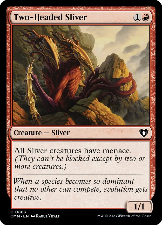 2023 Commander Masters Two-Headed Sliver common #883 common card image
