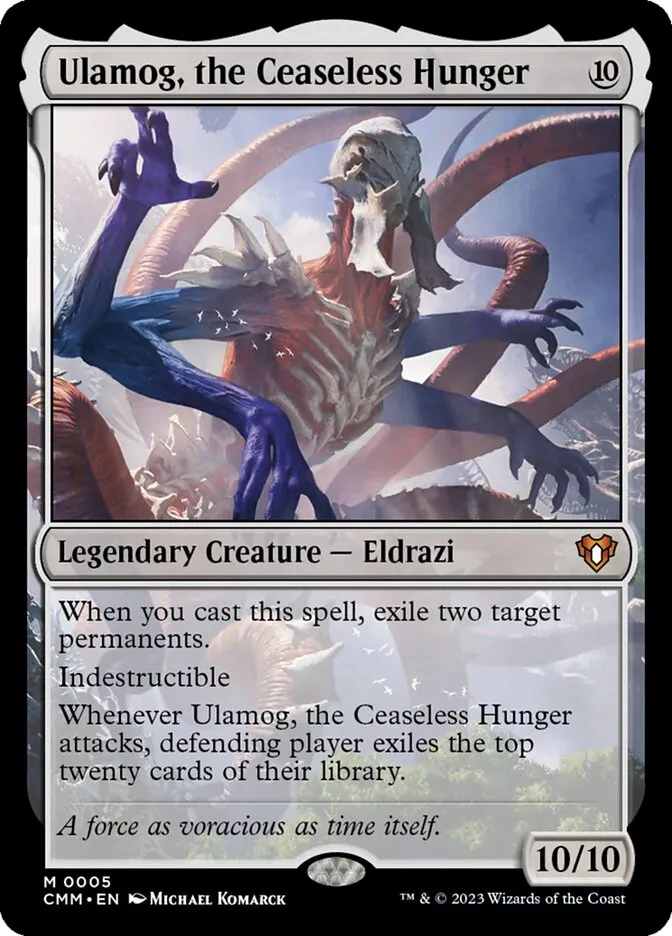 2023 Commander Masters Ulamog, the Ceaseless Hunger #5 mythic card image