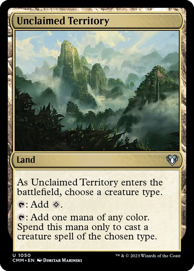 2023 Commander Masters Unclaimed Territory uncommon #1050 uncommon card image