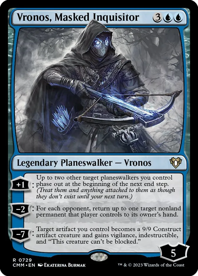 2023 Commander Masters Vronos, Masked Inquisitor rare #729 rare card image