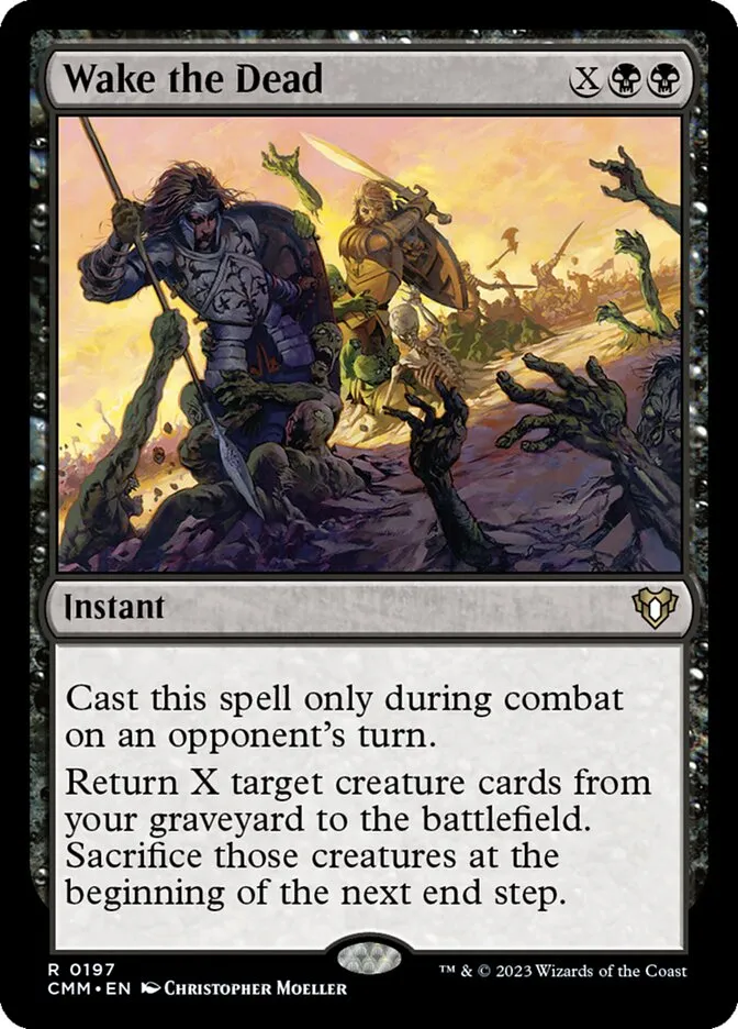 2023 Commander Masters Wake the Dead #197 rare card image