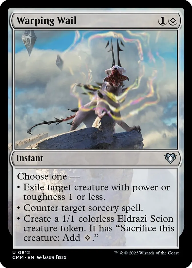 2023 Commander Masters Warping Wail #812 uncommon card image