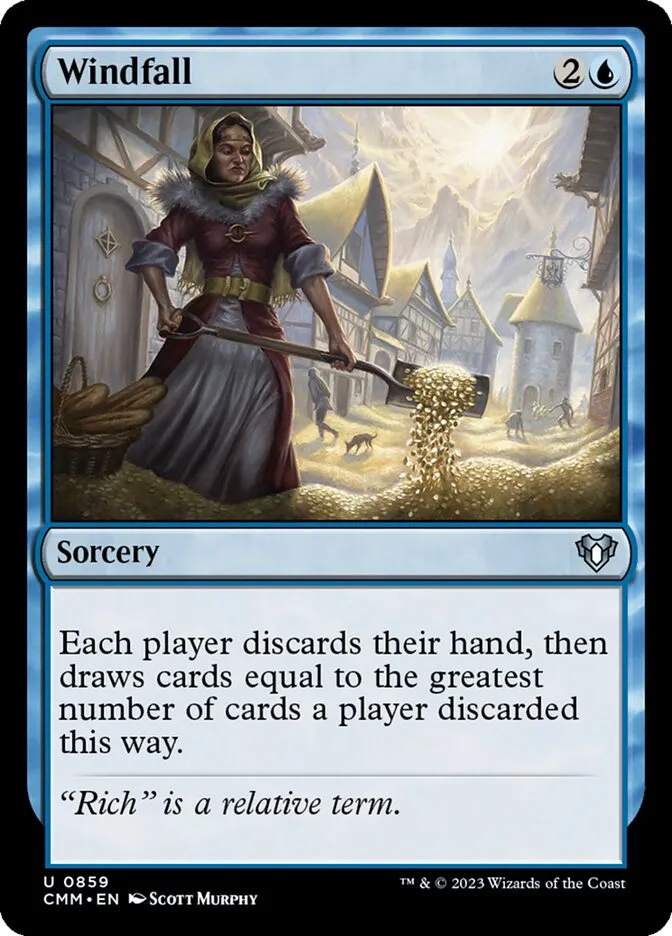 2023 Commander Masters Windfall uncommon #859 uncommon card image