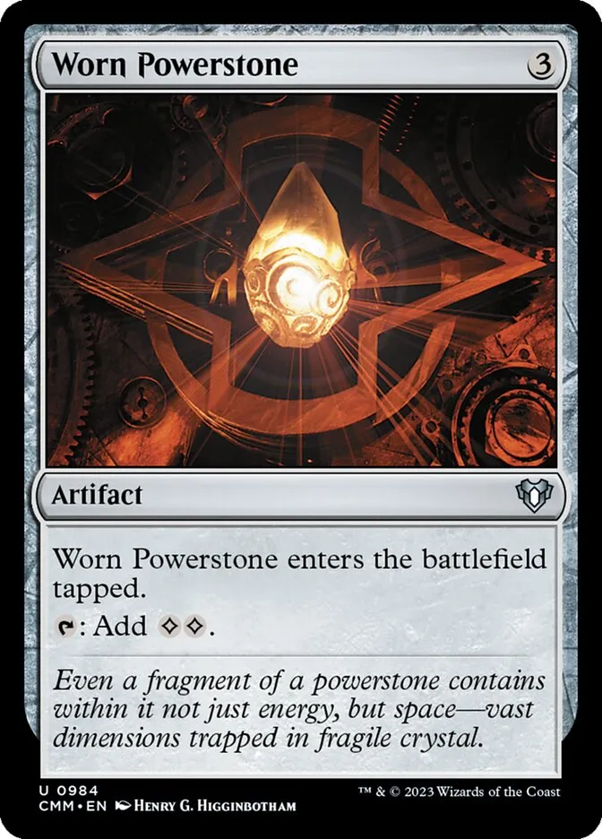 2023 Commander Masters Worn Powerstone uncommon #984 uncommon card image