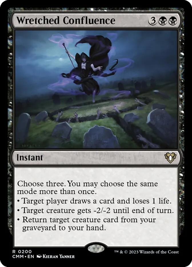 2023 Commander Masters Wretched Confluence rare #200 rare card image