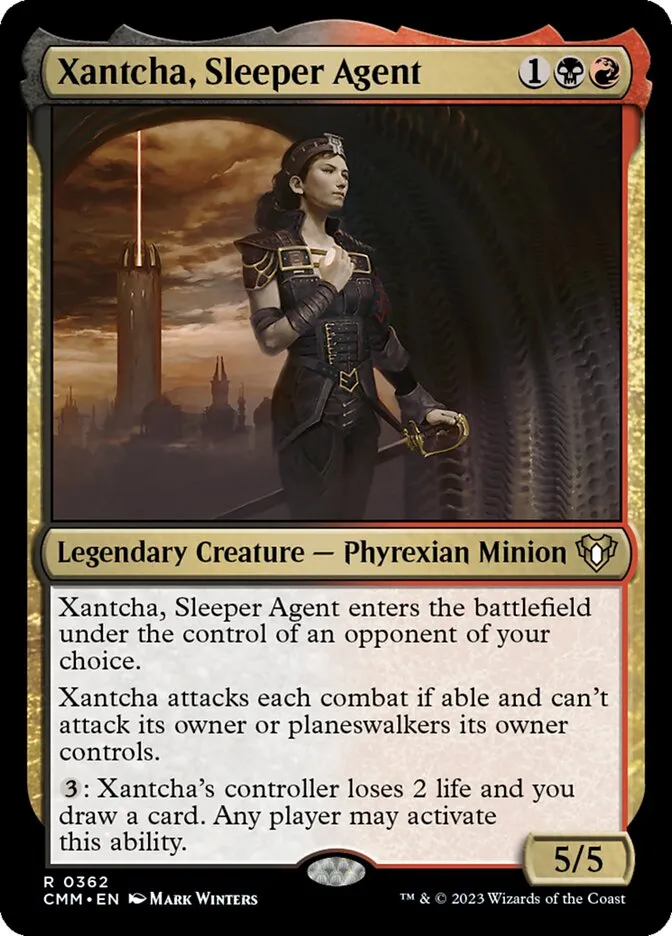 2023 Commander Masters Xantcha, Sleeper Agent rare #362 rare card image