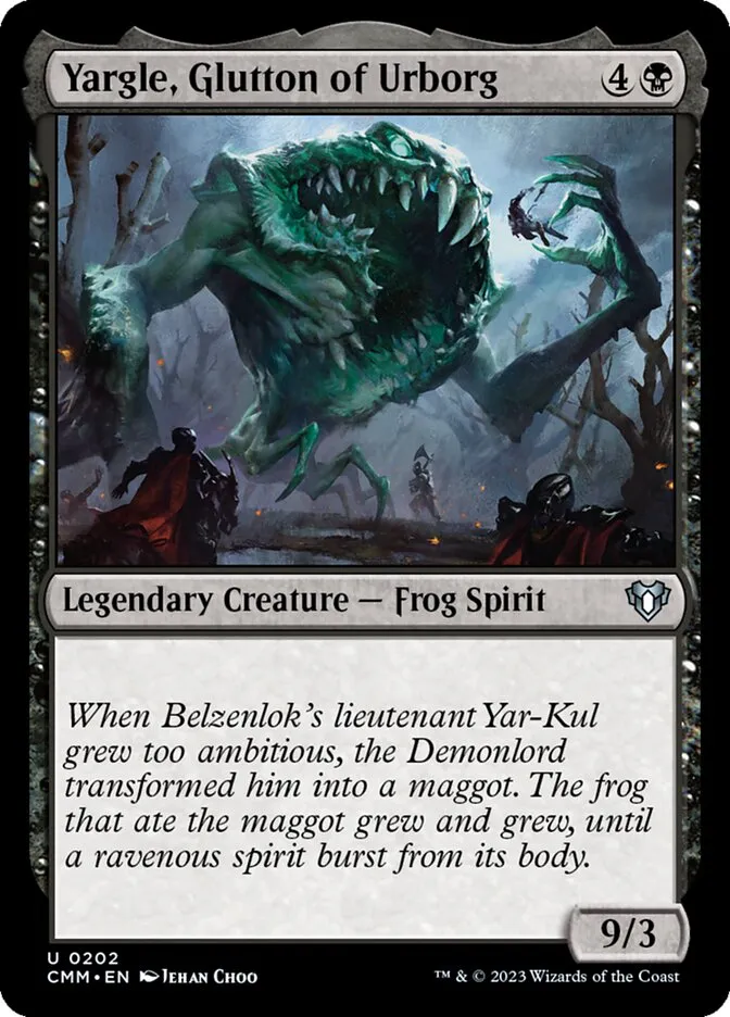 2023 Commander Masters Yargle, Glutton of Urborg #202 uncommon card image