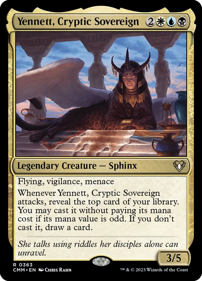 2023 Commander Masters Yennett, Cryptic Sovereign #363 rare card image