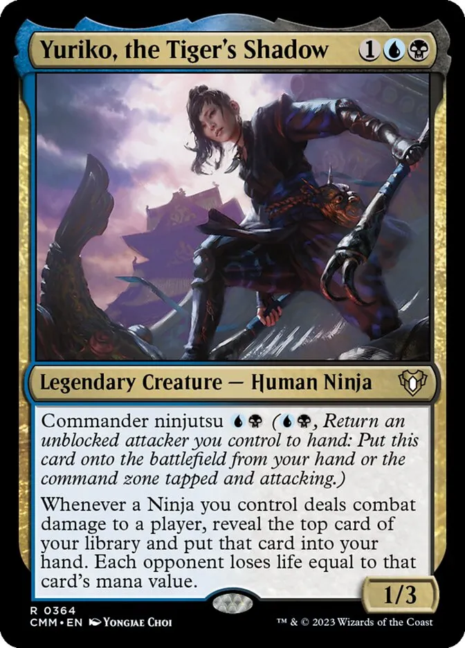 2023 Commander Masters Yuriko, the Tiger's Shadow #364 rare card image