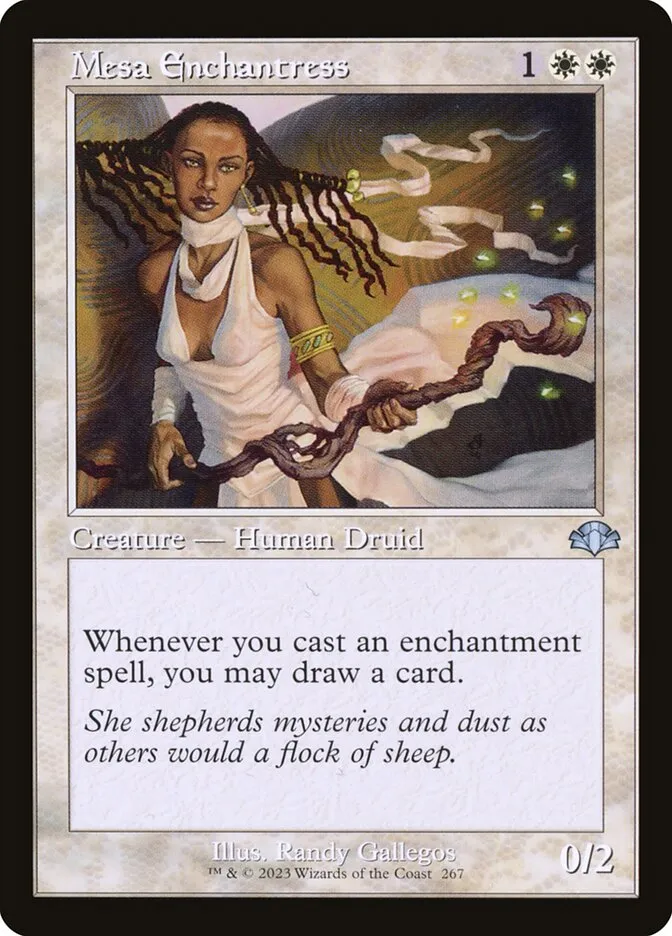 2023 Dominaria Remastered Mesa Enchantress #267 uncommon card image