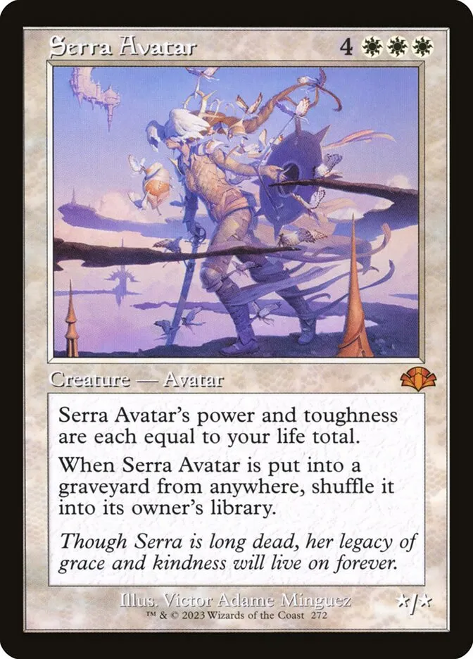 2023 Dominaria Remastered Serra Avatar #272 mythic card image