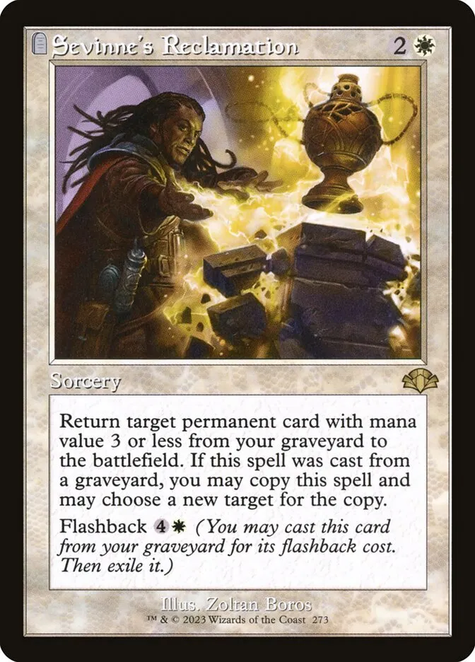 2023 Dominaria Remastered Sevinne's Reclamation [Retro] rare #273 rare card image
