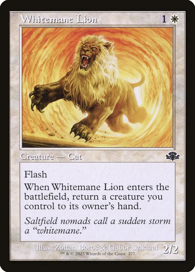 2023 Dominaria Remastered Whitemane Lion #277 common card image