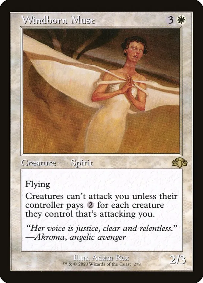 2023 Dominaria Remastered Windborn Muse #278 rare card image