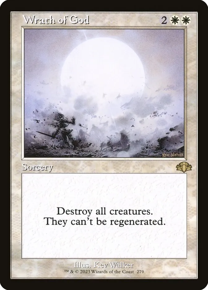 2023 Dominaria Remastered Wrath of God [Retro] rare #279 rare card image