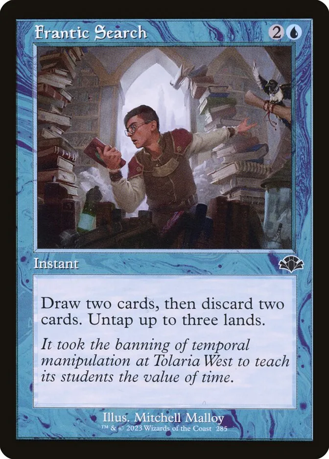 2023 Dominaria Remastered Frantic Search #285 common card image