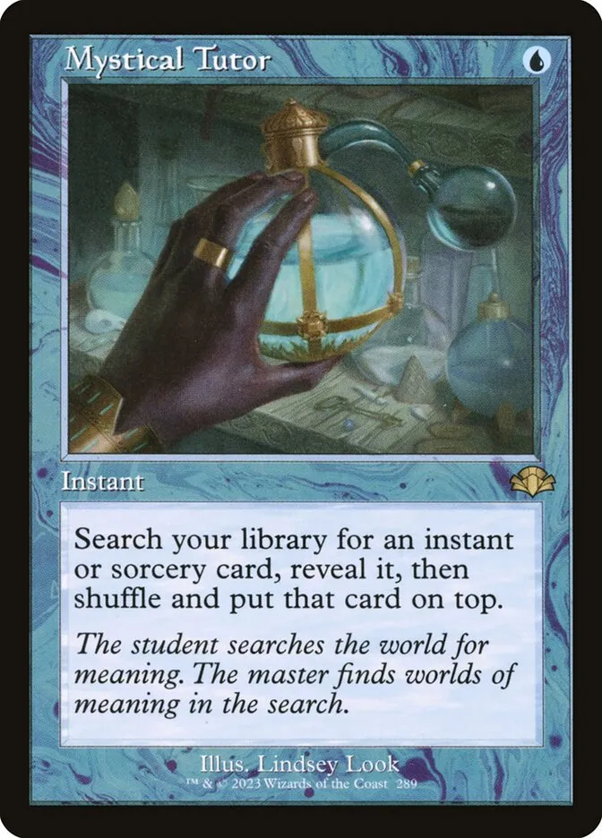 2023 Dominaria Remastered Mystical Tutor [Retro] rare #289 rare card image