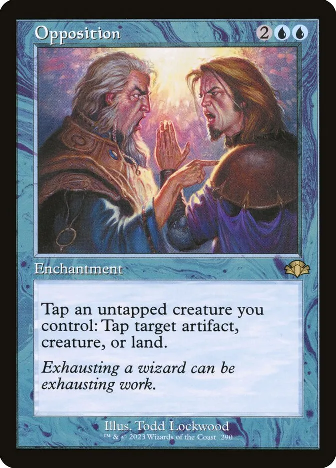 2023 Dominaria Remastered Opposition #290 rare card image