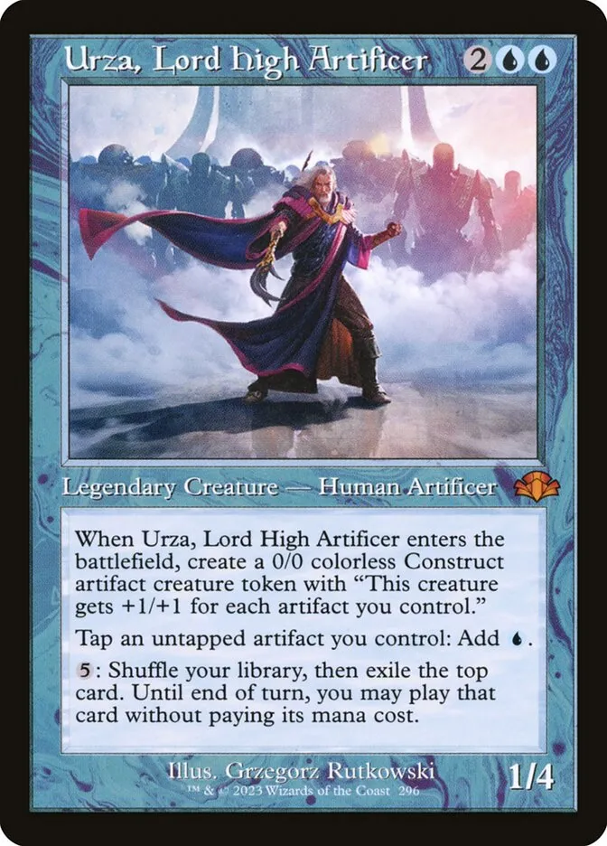2023 Dominaria Remastered Urza, Lord High Artificer [Retro] mythic #296 mythic card image