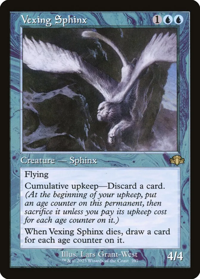 2023 Dominaria Remastered Vexing Sphinx #297 rare card image