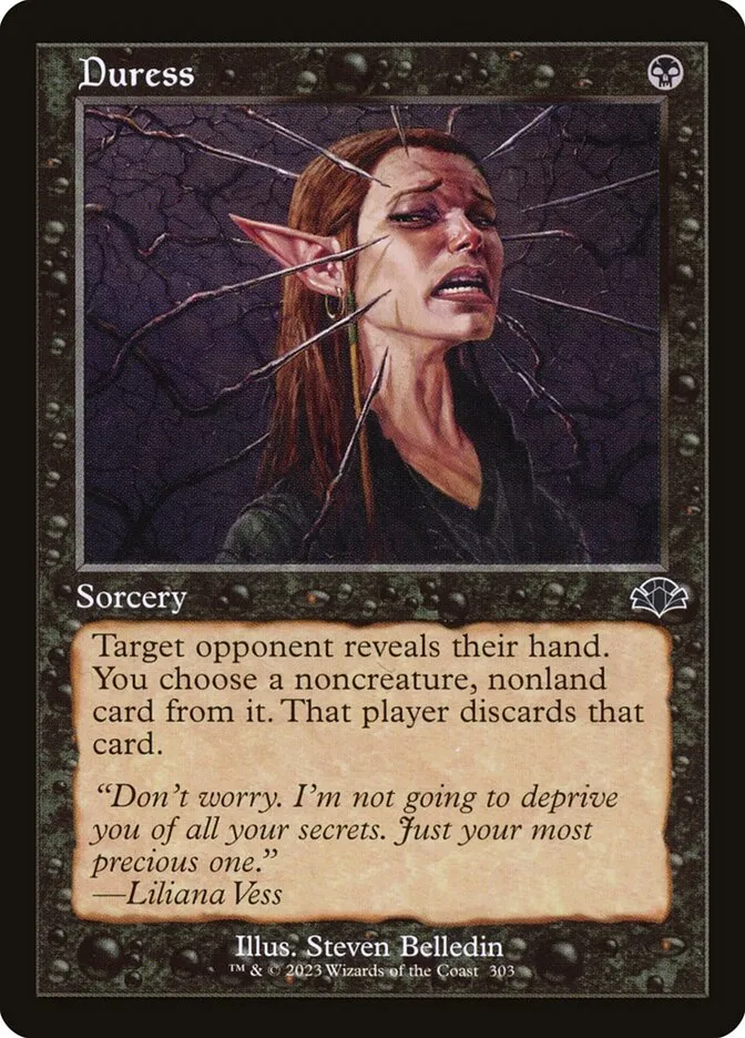 2023 Dominaria Remastered Duress #303 common card image