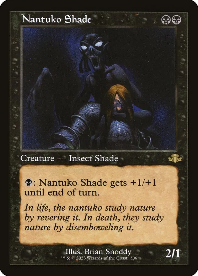 2023 Dominaria Remastered Nantuko Shade #306 rare card image