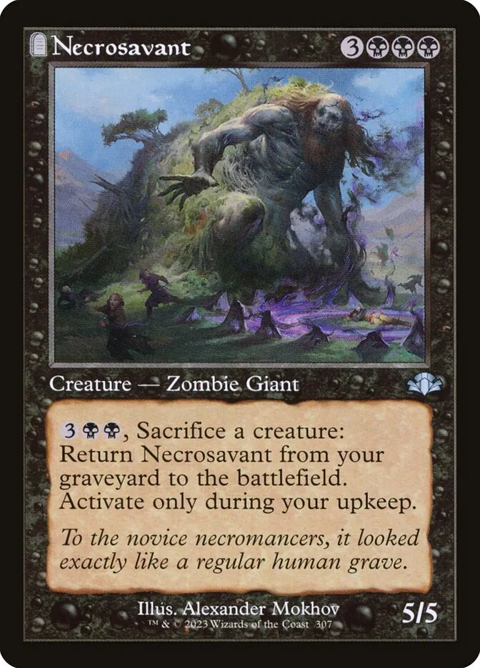 2023 Dominaria Remastered Necrosavant #307 uncommon card image