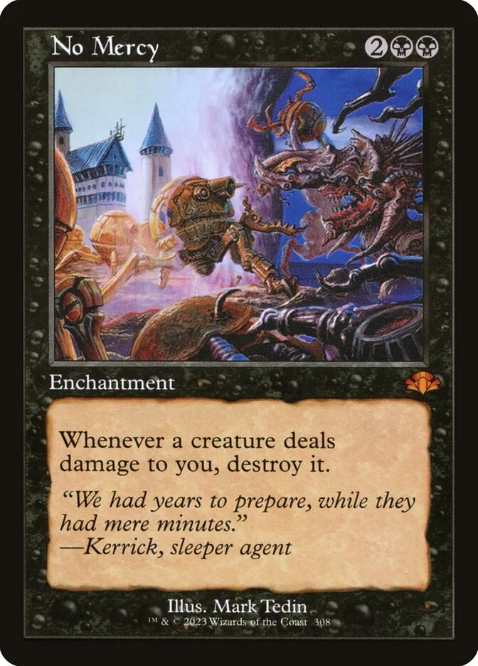 2023 Dominaria Remastered No Mercy [Retro] mythic #308 mythic card image