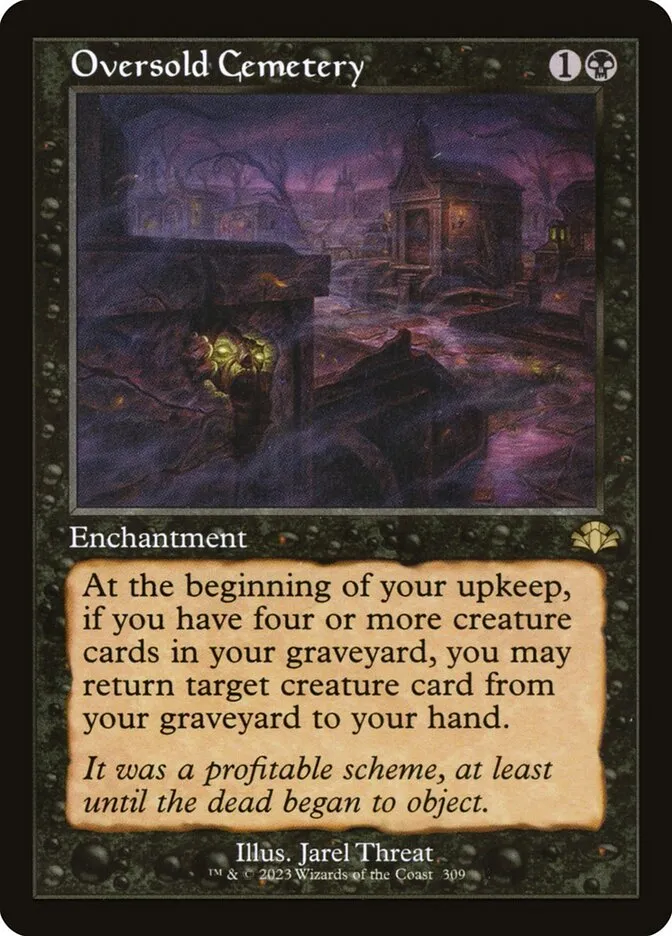 2023 Dominaria Remastered Oversold Cemetery #309 rare card image